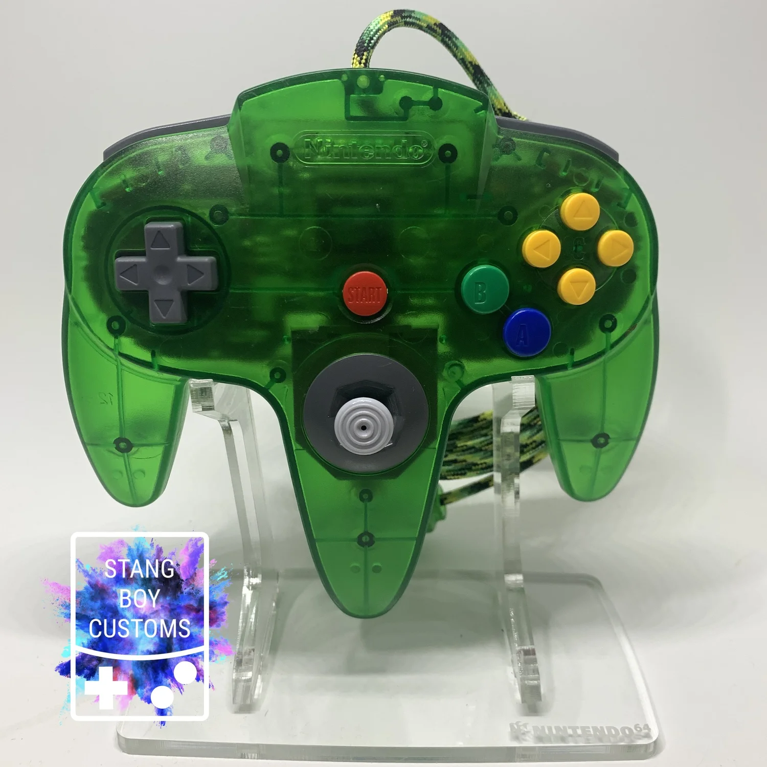 Custom Nintendo 64 Controller (Jungle Green) — Stang Boy Customs